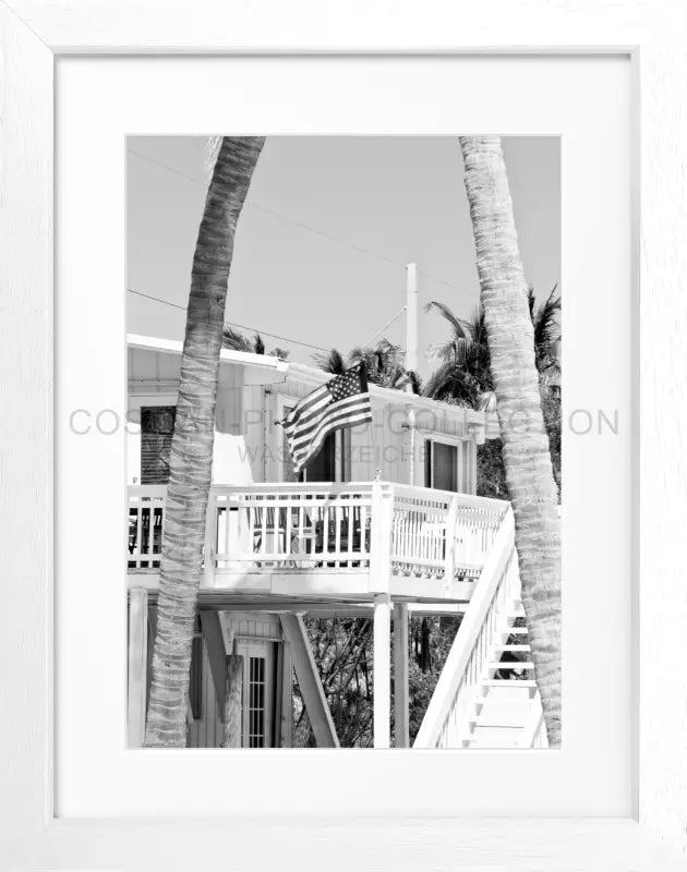 Poster Florida Keys FL20 - Weiss 3cm / S (25cm x 31cm)