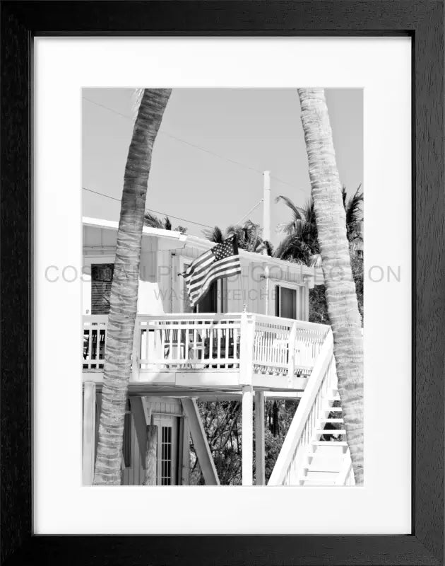 Poster Florida Keys FL20 - Schwarz 3cm / S (25cm x 31cm)