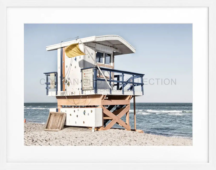 Poster Florida Miami Beach FL15 - Weiss 1.5cm / S (31cm x