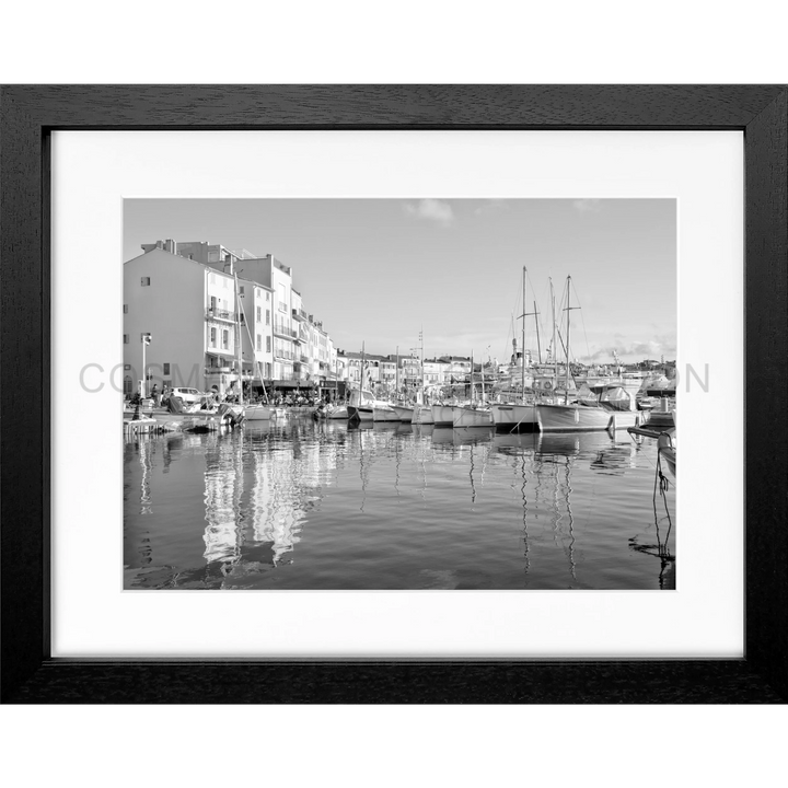 Poster ’Hafen’ Saint Tropez ST05 - Schwarz 3cm / S