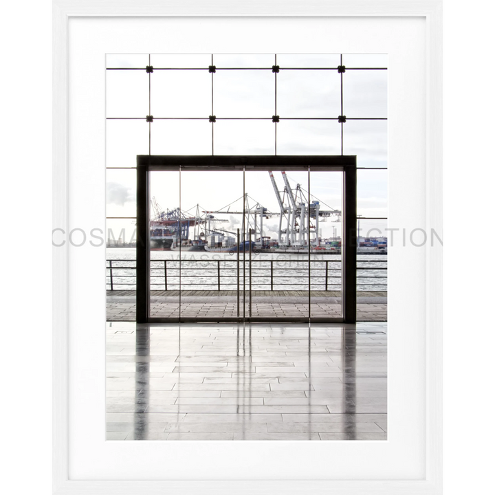 Poster Hamburg Hafen HH33 - Weiss 1.5cm / S (25cm x 31cm)