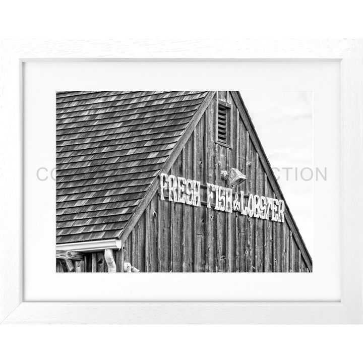 Poster Hamptons Long Island ’ Fresh Fish’ HM33 - Weiss