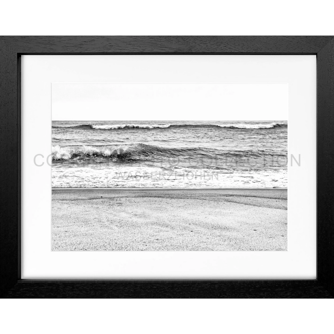 Poster Hamptons Long Island ’Ocean’ HM21 - Schwarz 3cm