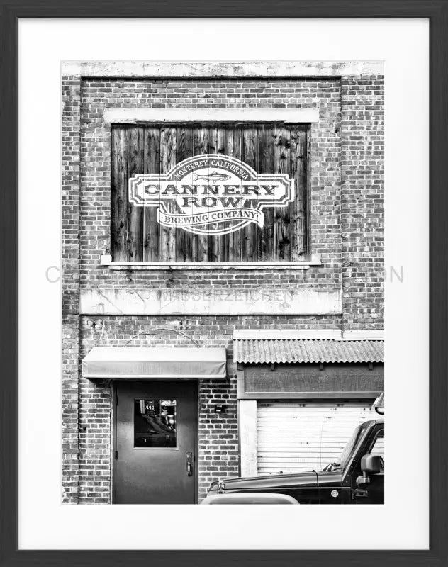 Poster Kalifornien ’Cannery Row’ Monterey K07 - Schwarz