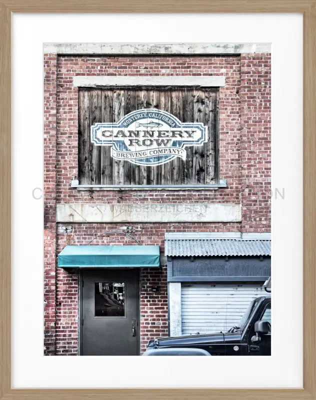 Poster Kalifornien ’Cannery Row’ Monterey K07 - Eiche