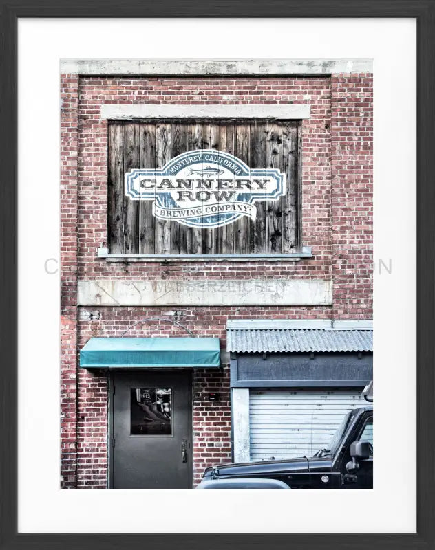 Poster Kalifornien ’Cannery Row’ Monterey K07 - Schwarz