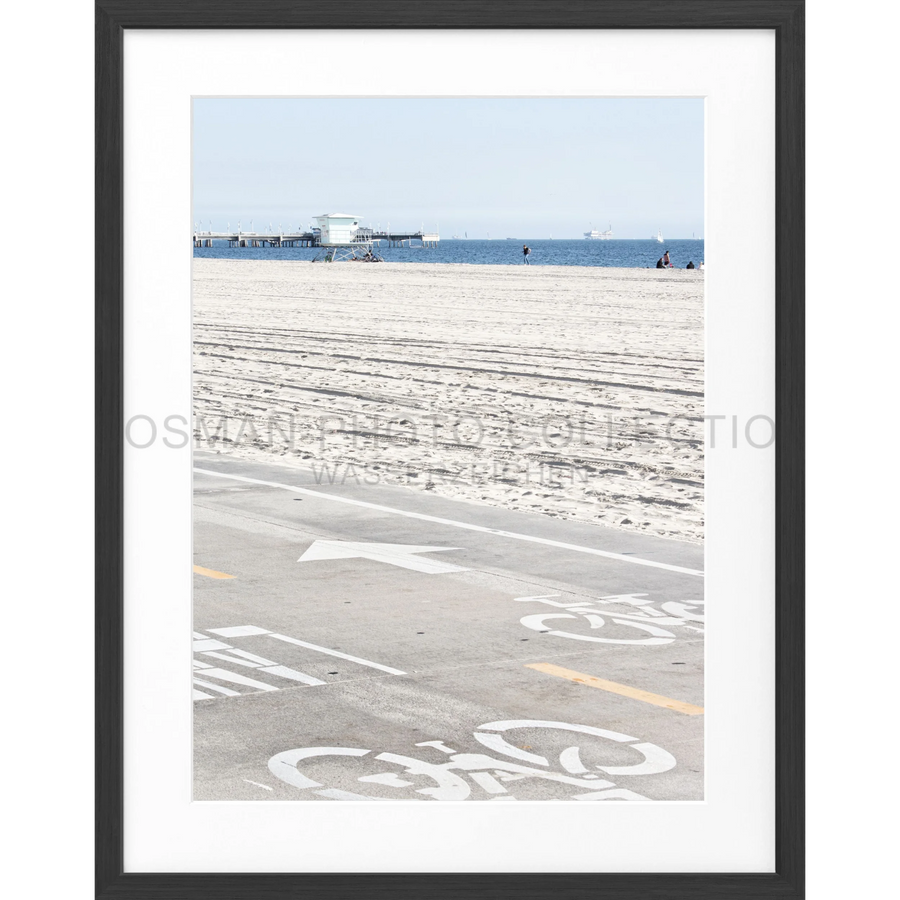 Poster Kalifornien ’Huntington Beach’ K139 - Schwarz