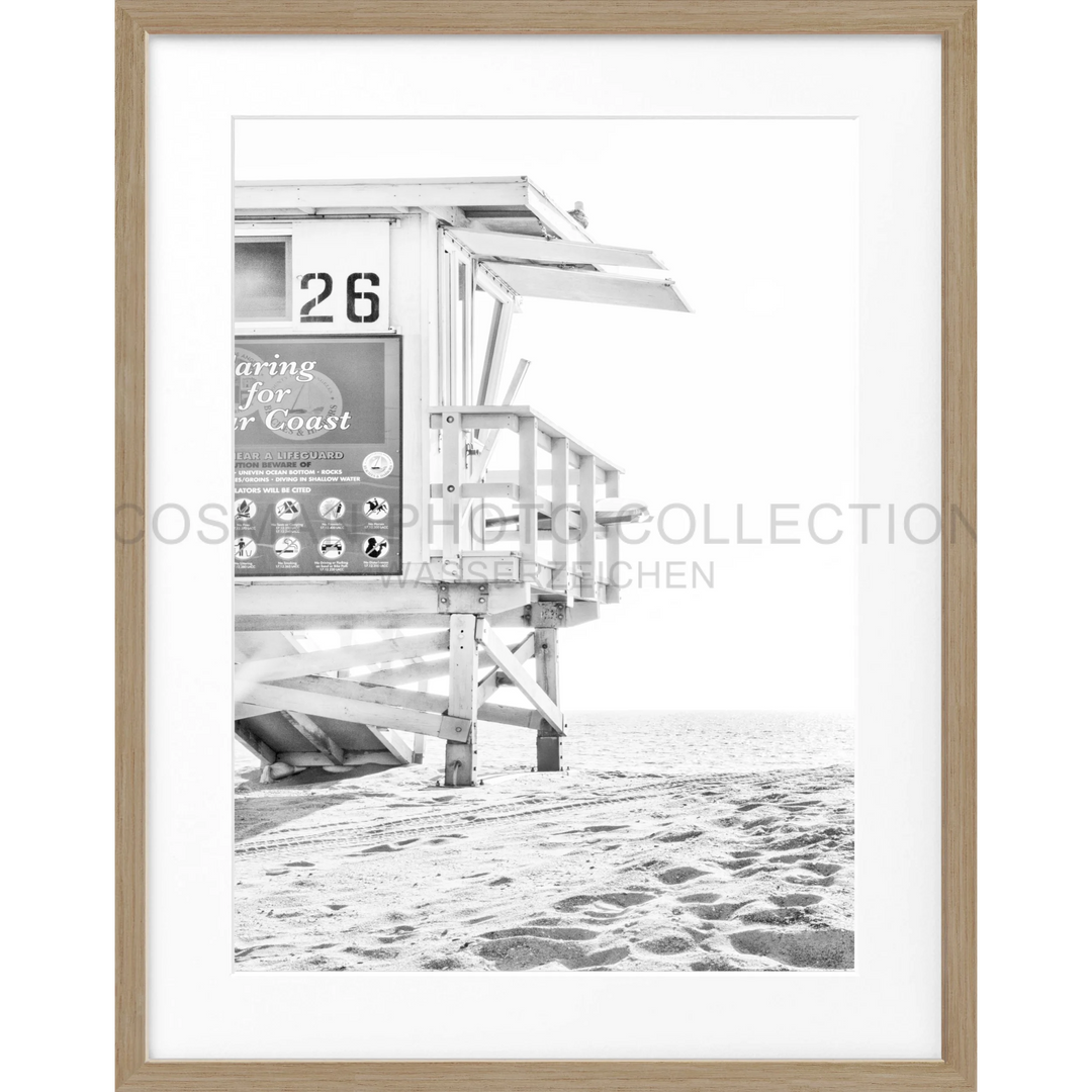 Poster Kalifornien ’Lifeguard’ K126 - Eiche Furnier