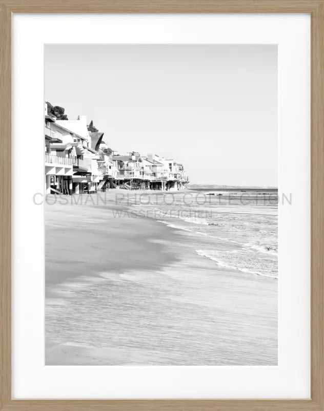 Poster Kalifornien Malibu ’Beach House’ K81 - Eiche