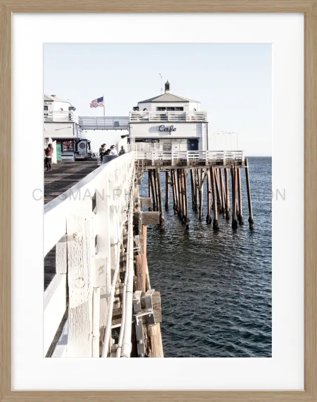 Poster Kalifornien Malibu Beach ’Pier’ K96 - Eiche