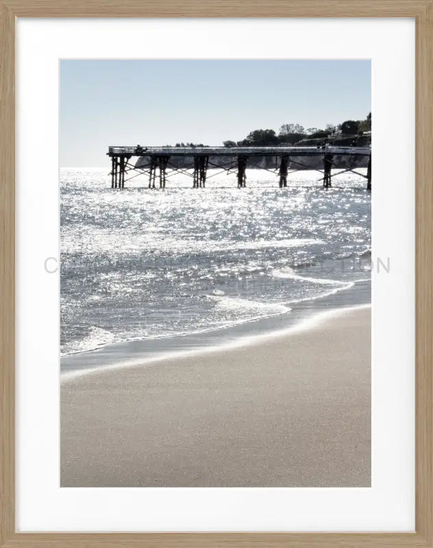 Poster Kalifornien Malibu ’Pier’ K76 - Eiche Furnier