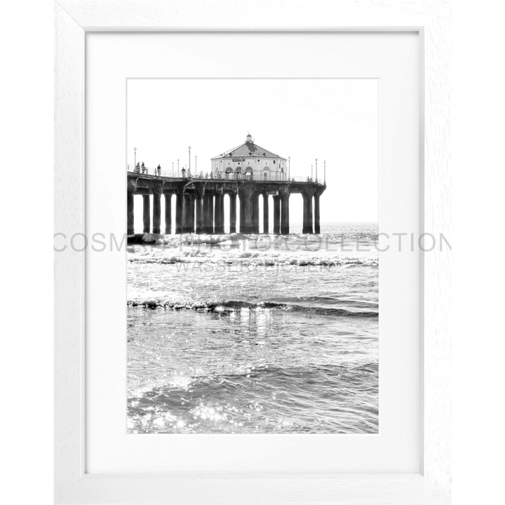 Poster Kalifornien Manhattan Beach ’Pier’ K189 - Weiss