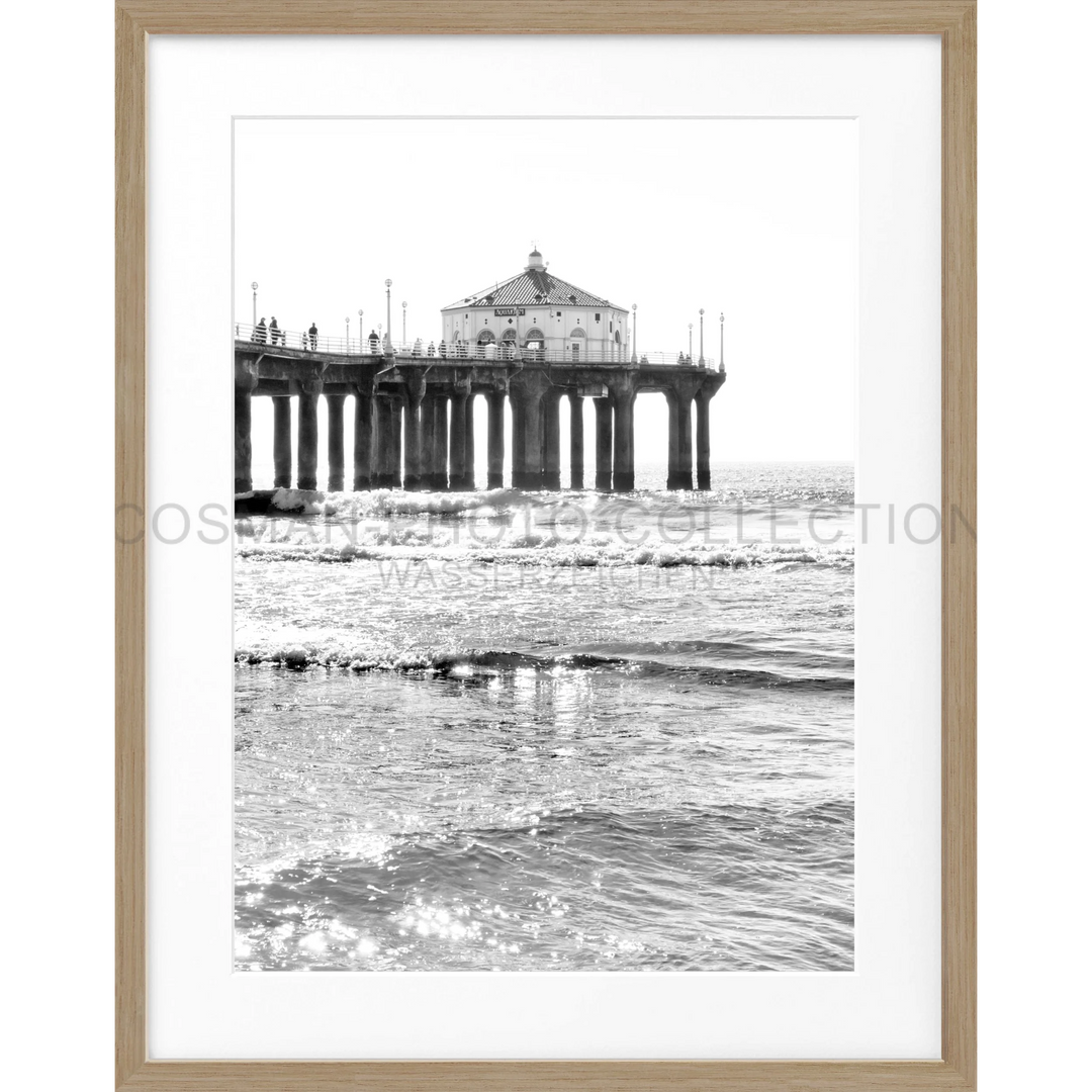 Poster Kalifornien Manhattan Beach ’Pier’ K189 - Eiche