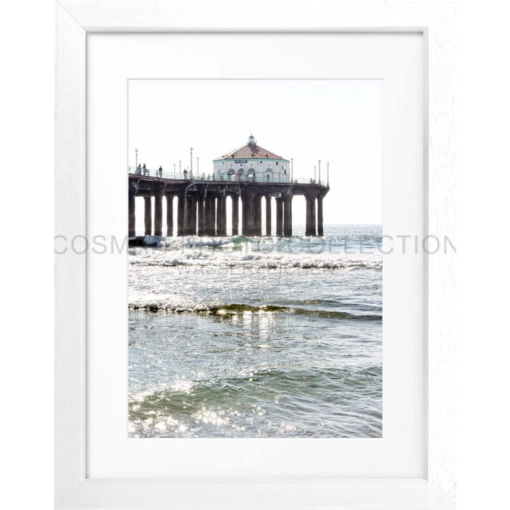 Poster Kalifornien Manhattan Beach ’Pier’ K189 - Weiss