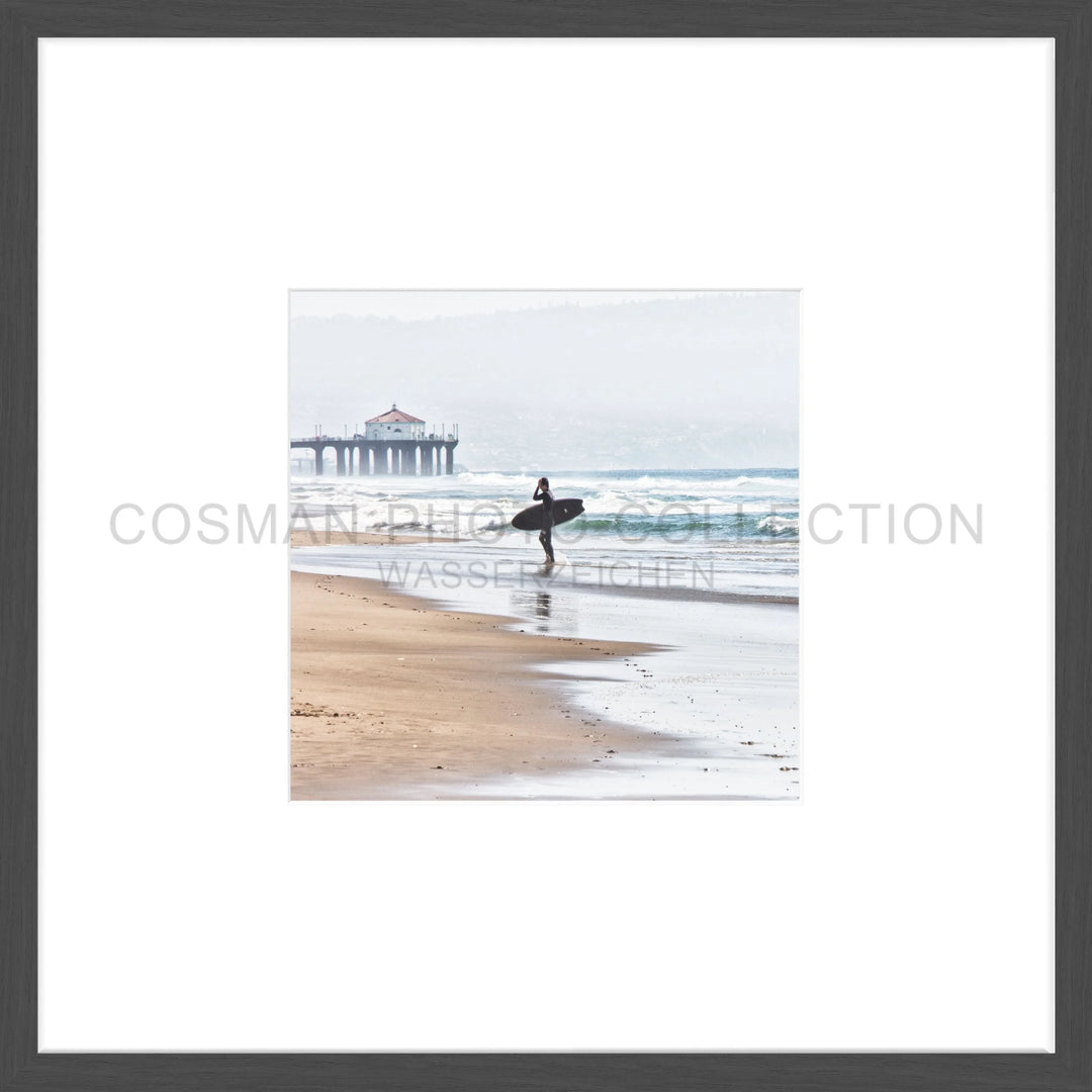 Fotodruck Kalifornien Manhattan Beach ’Surfer’ K192O