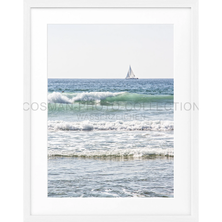 Poster Kalifornien ’Ocean’ K193 - Weiss 1.5cm / Motiv: