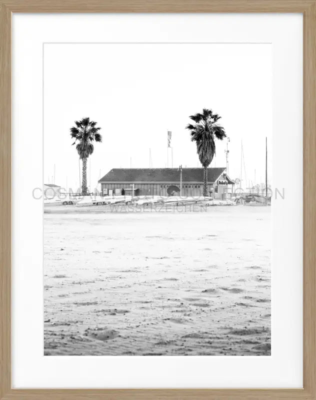 Poster Kalifornien Santa Barbara ’Beach’ K23 - Eiche