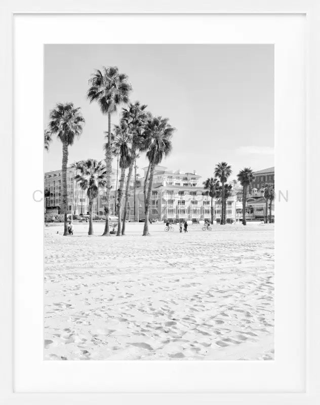 Poster Kalifornien Santa Monica ’Beach’ K111 - Weiss