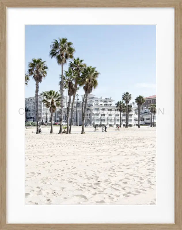 Poster Kalifornien Santa Monica ’Beach’ K111 - Eiche