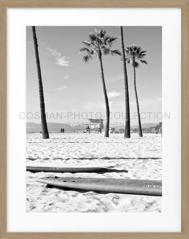 Poster Kalifornien Venice Beach K121 - Eiche Furnier 1.5cm