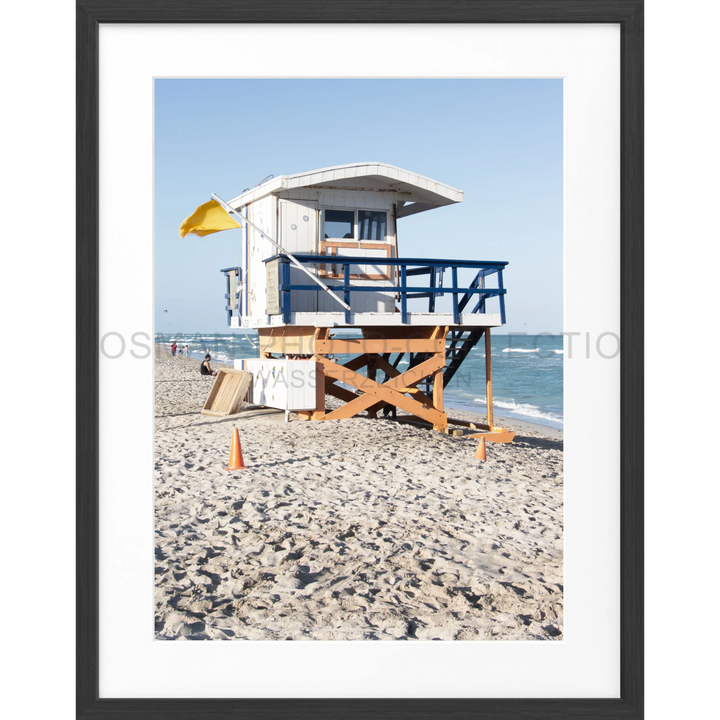 Poster ’Lifeguard’ Florida Key West FL15B - Schwarz