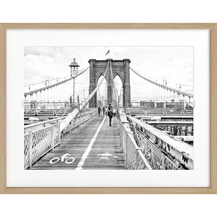 Poster New York ’Brooklyn Bridge’ NY68 - Eiche Furnier