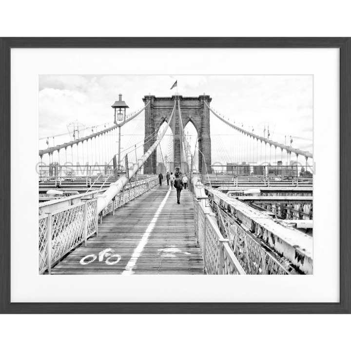 Poster New York ’Brooklyn Bridge’ NY68 - Schwarz matt