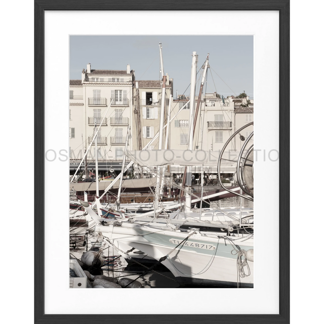 Poster Saint Tropez ST22 - Schwarz matt 1.5cm / S (25cm x