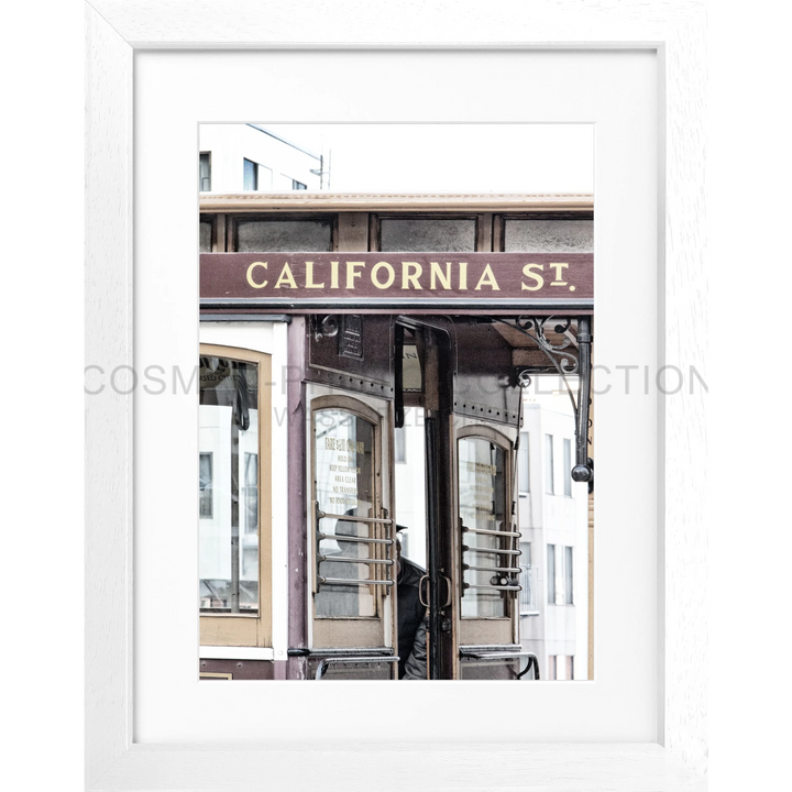 Poster San Francisco SF03 - Weiss 3cm / Motiv: farbe / S