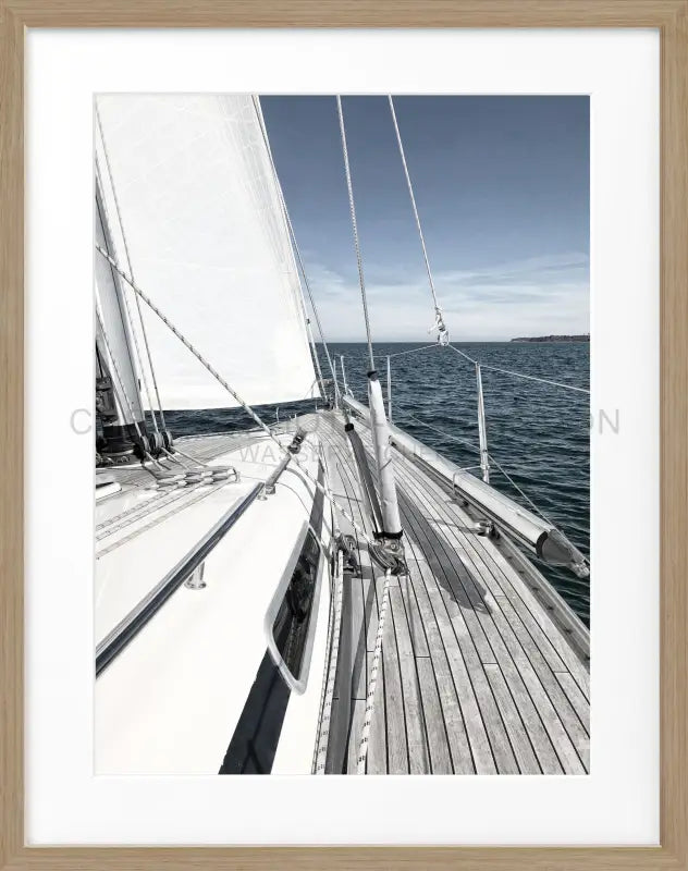 Poster Segelboot SAIL01 - Eiche Furnier 1.5cm / S (25cm x