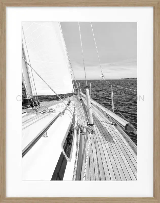 Poster Segelboot SAIL01 - Eiche Furnier 1.5cm / S (25cm x