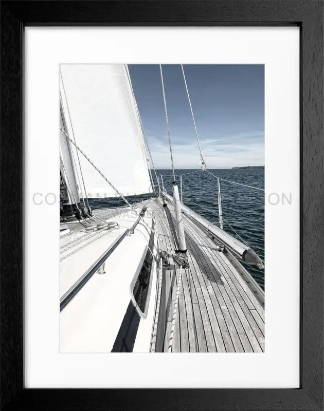 Poster Segelboot SAIL01 - Schwarz 3cm / S (25cm x 31cm)