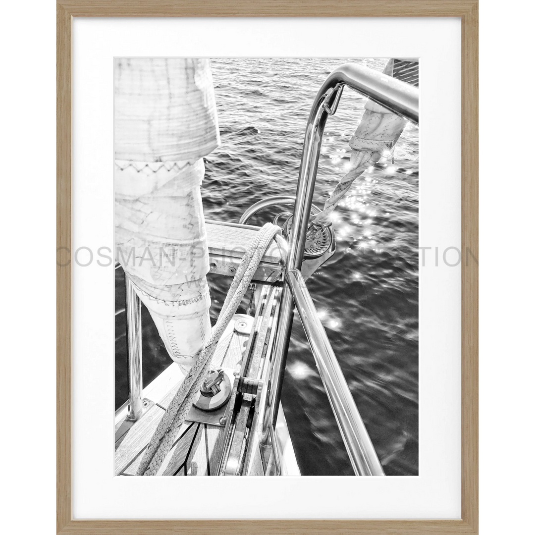 Poster Segelboot SAIL03 - Eiche Furnier 1.5cm / S (25cm x