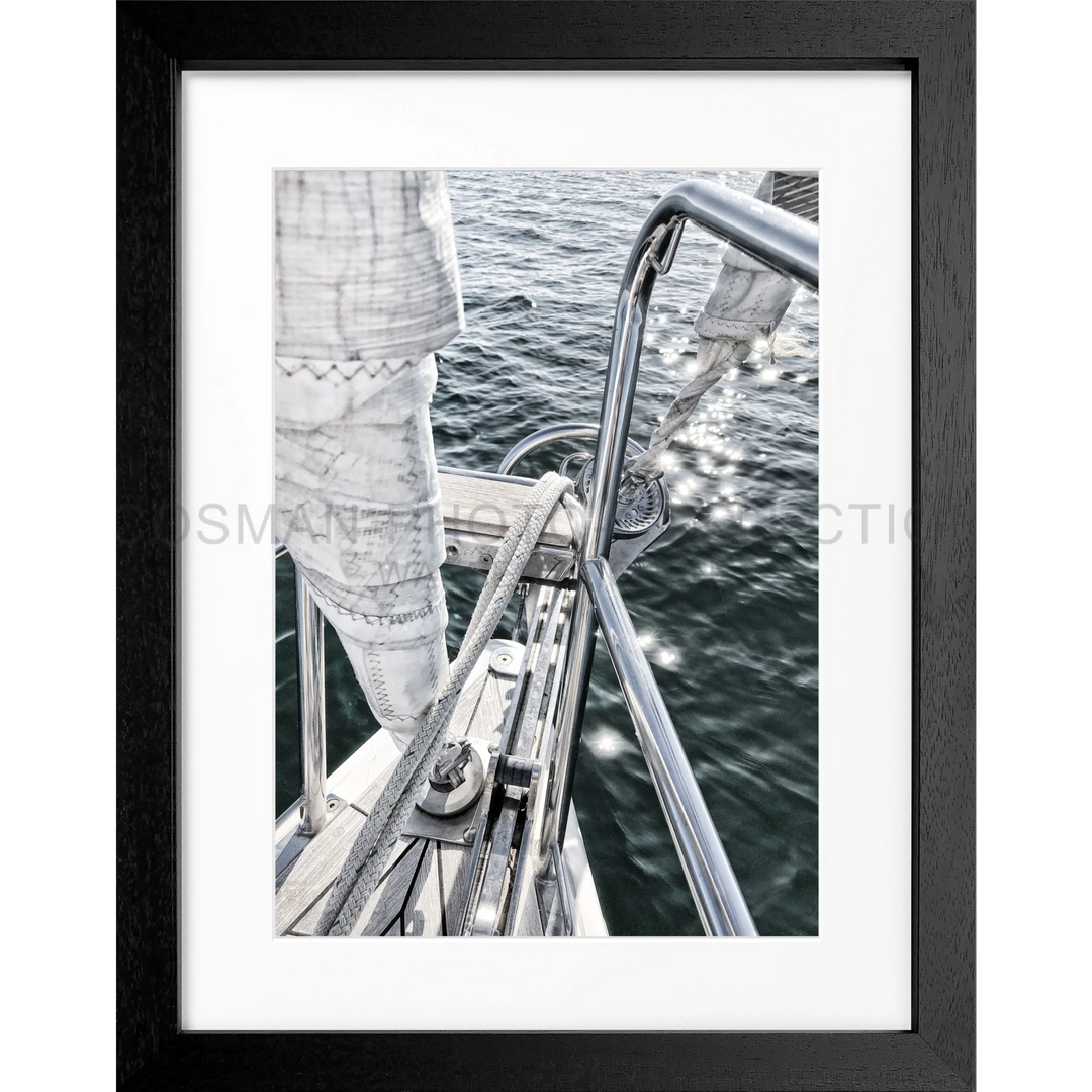 Poster Segelboot SAIL03 - Schwarz 3cm / S (25cm x 31cm)