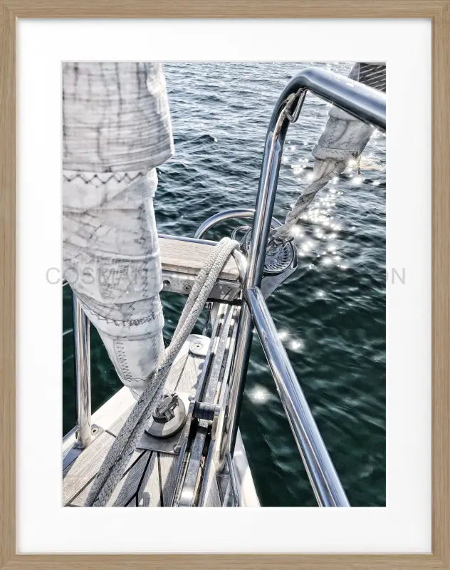 Poster Segelboot SAIL03 - Eiche Furnier 1.5cm / S (25cm x