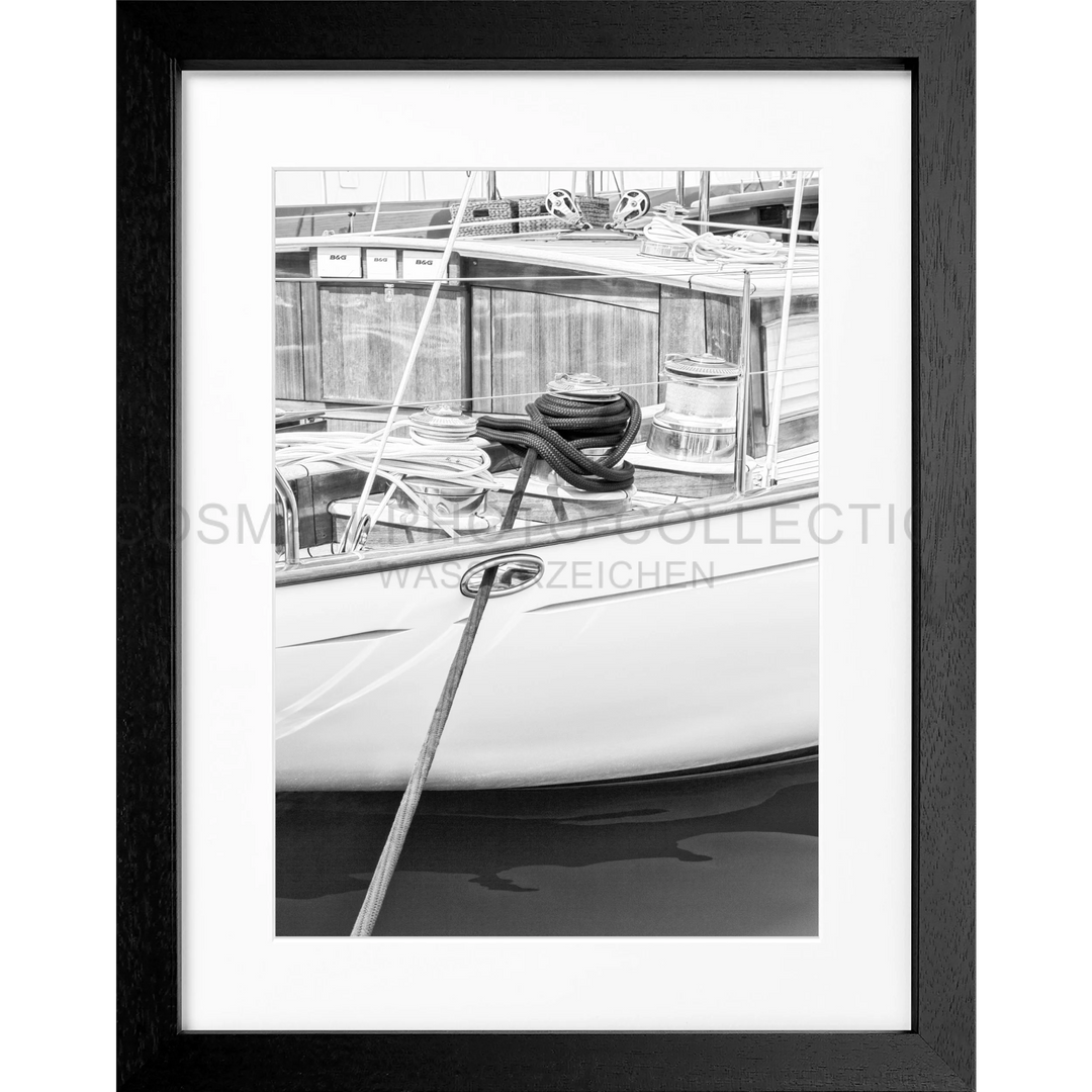 Poster ’Segelboot’ Saint Tropez ST33 - Schwarz 3cm / S