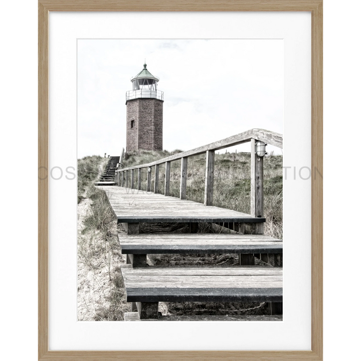 Poster Sylt Leuchtturm Kampen SY12 - Eiche Furnier 1.5cm