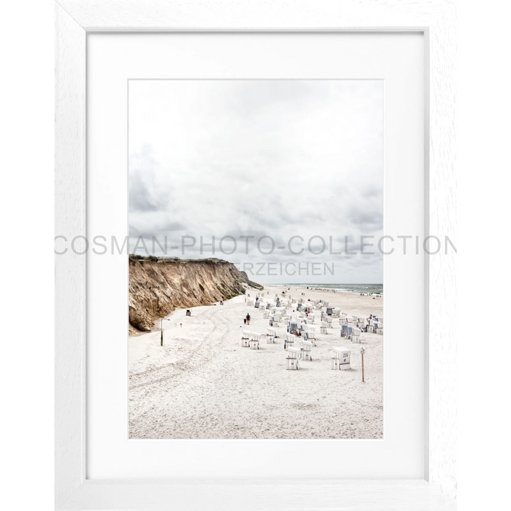 Cosman-Interior Motiv: farbe / Grösse: S (25cm x 31cm) / Rahmenfarbe: weiss matt Poster Sylt SY58B