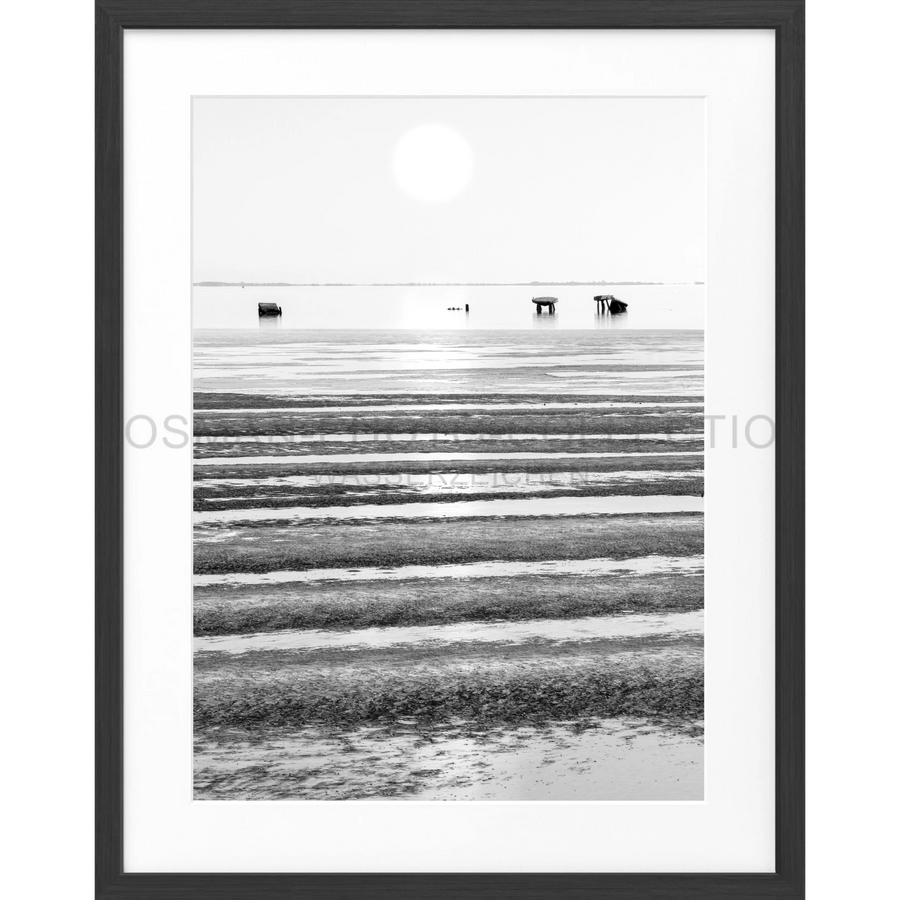 Poster ’Wattenmeer’ Sylt SY72 - Schwarz matt 1.5cm / S