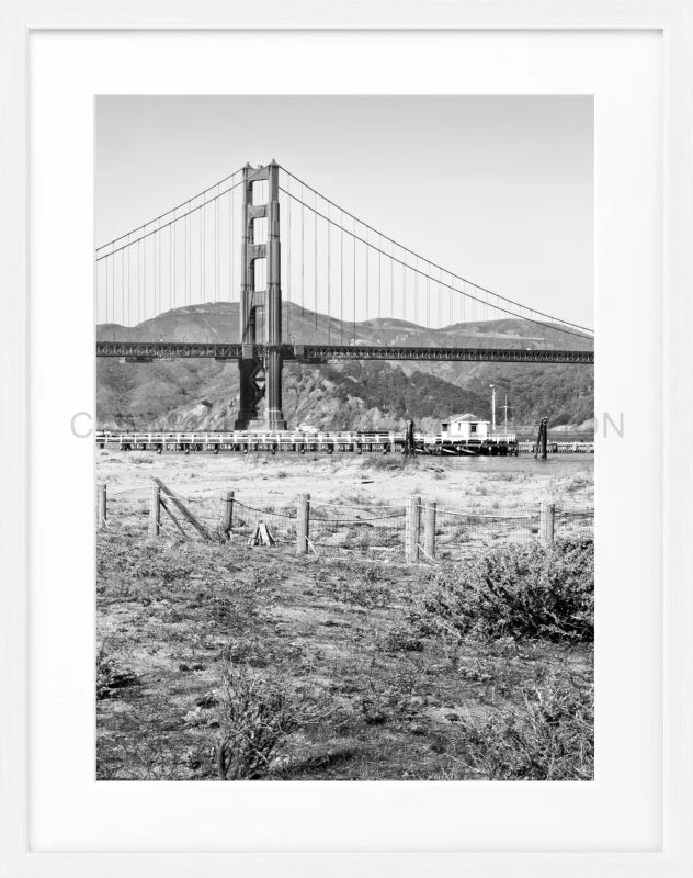 Poster ’Golden Gate Bridge’ San Francisco SF44 - Weiss