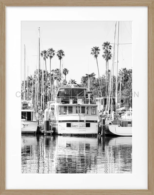 Poster Kalifornien ’Boat’ K33 - Eiche Furnier 1.5cm / S