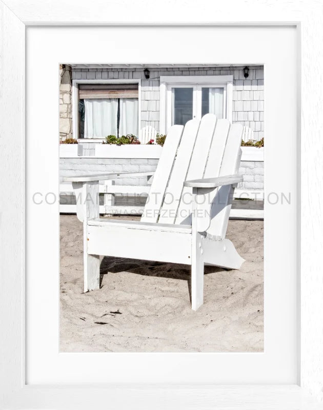 Poster Kalifornien ’Deckchair’ K182 - Weiss 3cm