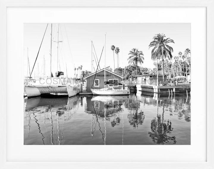 Poster Kalifornien ’Hafen’ Santa Barbara K21 - Weiss