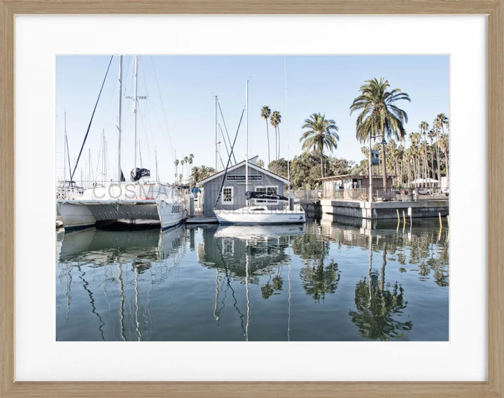 Poster Kalifornien ’Hafen’ Santa Barbara K21 - Eiche