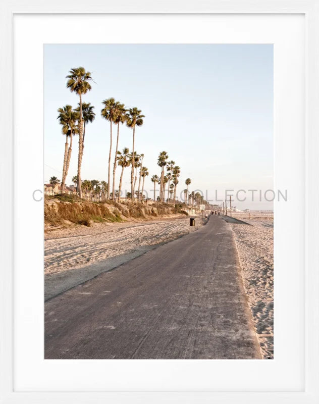 Poster Kalifornien ’Huntington Beach’ K153 - Weiss