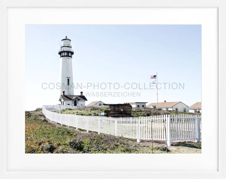 Poster Kalifornien ’Lighthouse’ L04 - Weiss 1.5cm