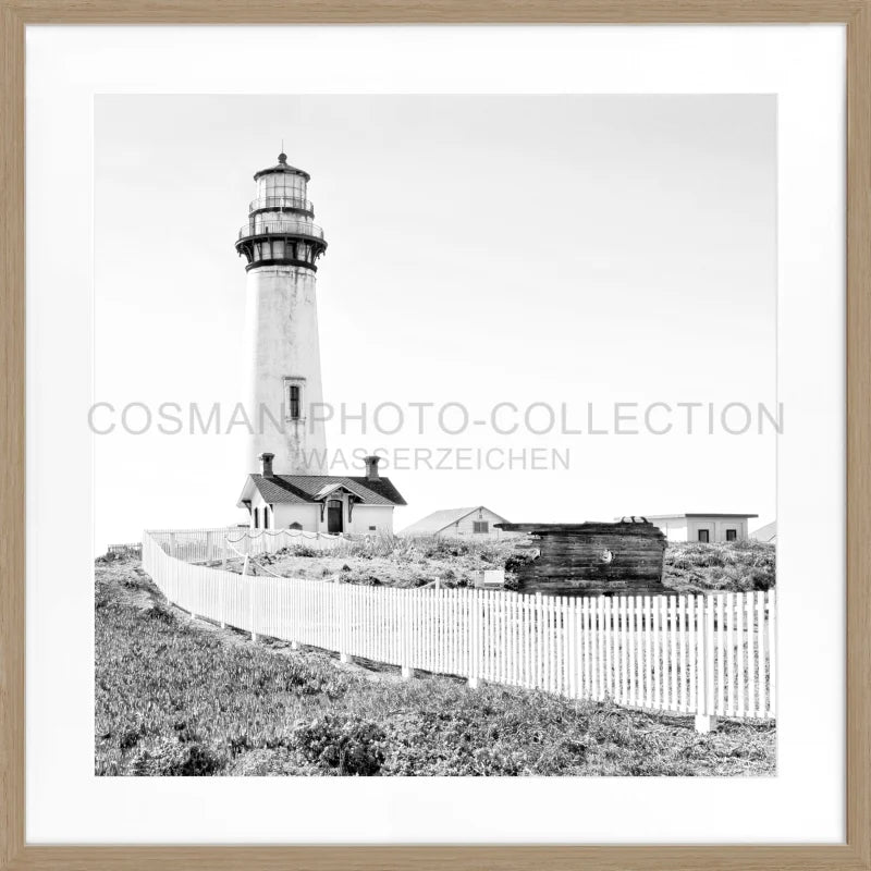 Poster Kalifornien ’Lighthouse’ L04Q - Eiche Furnier