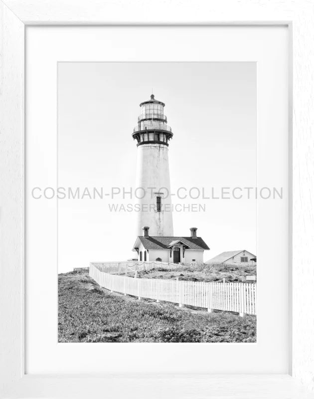 Poster Kalifornien ’Lighthouse’ L05 - Weiss 3cm