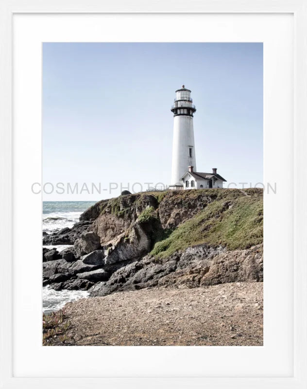 Poster Kalifornien ’Lighthouse’ L06 - Weiss 1.5cm