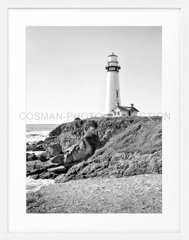 Poster Kalifornien ’Lighthouse’ L06 - Weiss 1.5cm